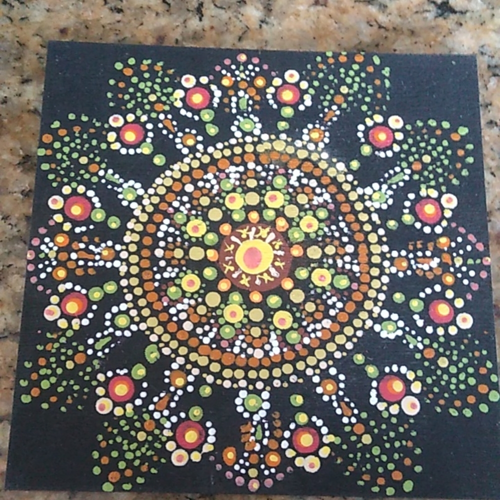 Hand Painted Mandala